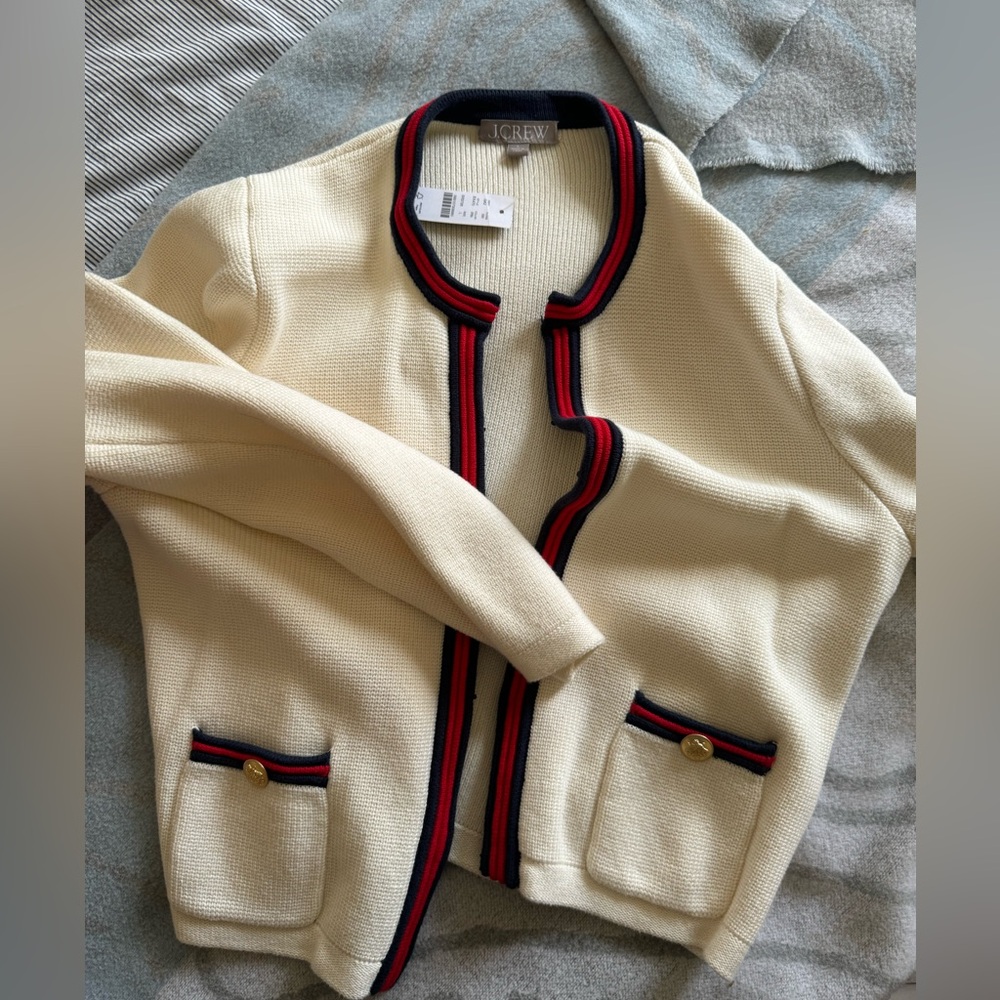 NWT J CREW CARDIGAN LARGE